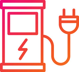 Charging station Vector Icon Design Illustration