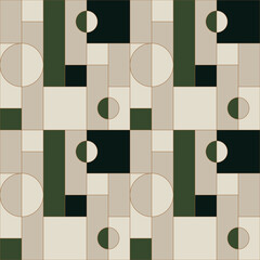 Universal abstract seamless geometric pattern with simple forms