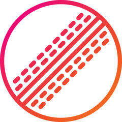 Cricket ball Vector Icon Design Illustration