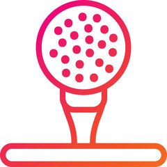 Golf ball Vector Icon Design Illustration