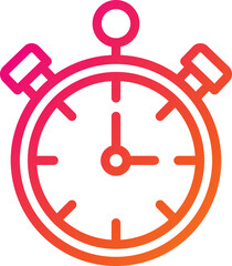 Stopwatch Vector Icon Design Illustration
