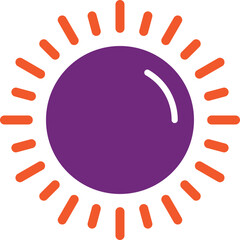 Sunrise Vector Icon Design Illustration