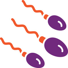 Sperms Vector Icon Design Illustration