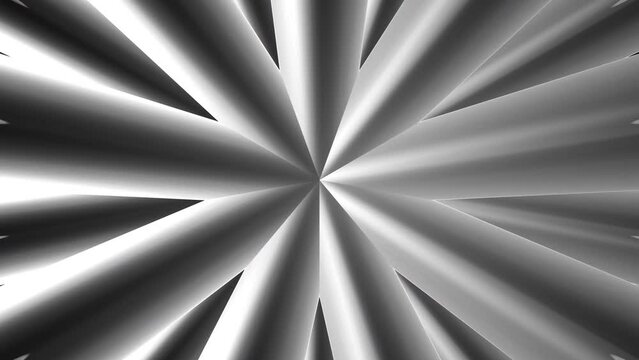 Abstract wavy moving metallic shapes animation. metal elements forming interresting surface pattern. Seamless looping animation.