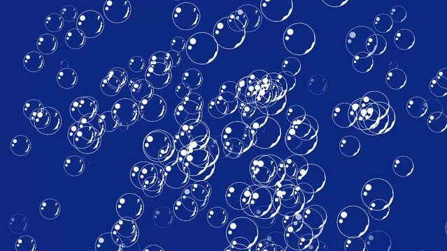 bubble animation, scattered bubble footage