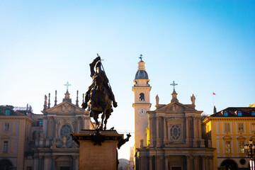 Naklejka premium saint cathedral city, Turin, Italy 