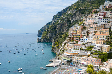 View of the city Amalfi Italy