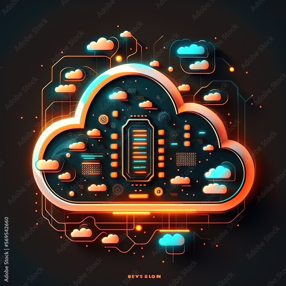 Poster data information+cloud computing network and connectivity technologies,network security, generative 