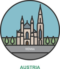 Vienna. Cities and towns in Austria