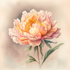Peony. AI generated.