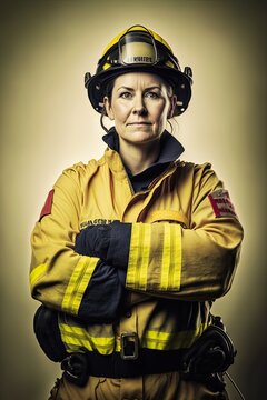 portrait of a female bomberman generative AI