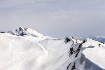 Snowy mountains of the Caucasus