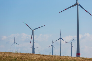 wind turbines in the country side