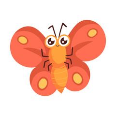 cute cartoon butterfly illustration