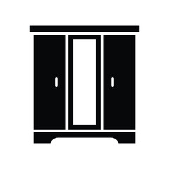 wardrobe icon vector design template in white background