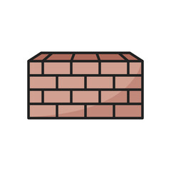 bricks icon vector design template in white background