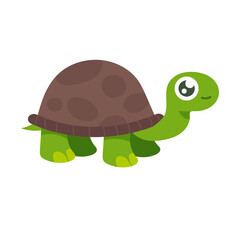 Cartoon turtle. Cute turtles, tortoise lizard illustration set. Funny turtles. shell turtle stickers collection on white background