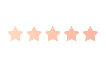 5 Star Icon, Transparent PNG, Pastel
