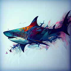 abstract shark