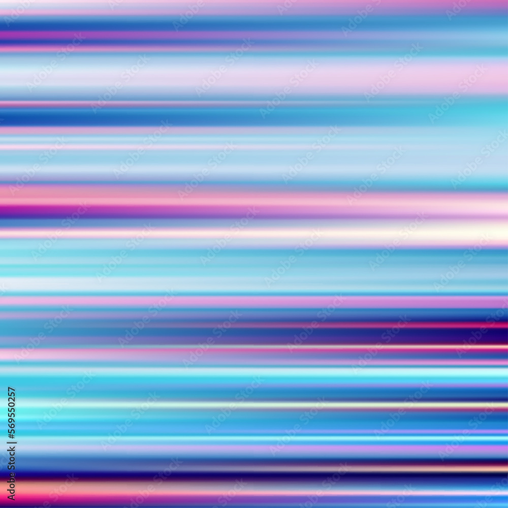 Poster vector image with horizontal defocused thin lines