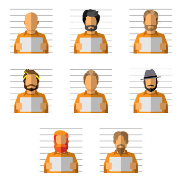 mugshot icon set