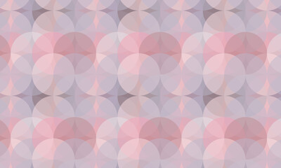 Transparent circles are superimposed on each other