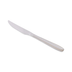 Metal knife isolated over white background