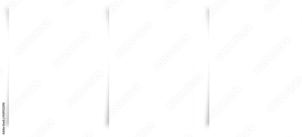 Aufkleber blank plain white paper pages template with shadow. blank web pages on transparent background. blank