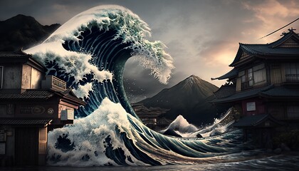 every tsunami is accompanied by a large wave