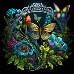 Spring Equinox carnival glass and filigree