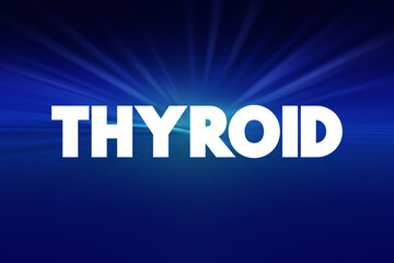 Thyroid text quote, medical concept background