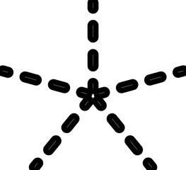 Symbol Tracing Alphabet Dash Asterisk Sign