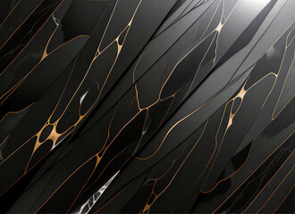 Luxury black marble background and wallpaper texture with Generative AI