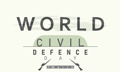  Vector illustration world Civil defence day.
