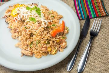 typical peruvian chicken dish
