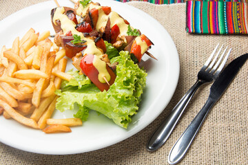 typical peruvian chicken dish
