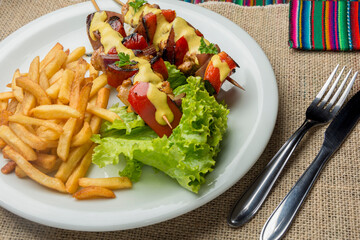 typical peruvian chicken dish
