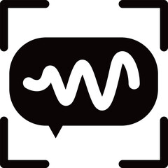 声紋認証のアイコン（生体認証）