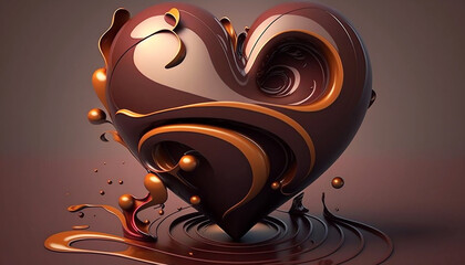 Heart chocolate 