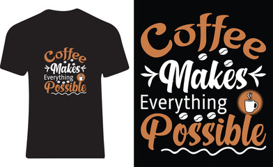 Coffee t shirt design for coffee lover 