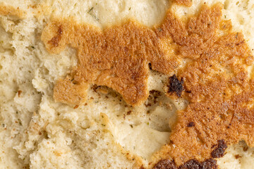 oriental flatbread made of wheat flour with water and spices