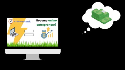 Preview Logo For Videos Presentations, Online Entrepreneur