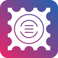 Vector Design Post Stamp Icon Style