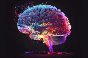 human brain anatomy - Created with generative ai
