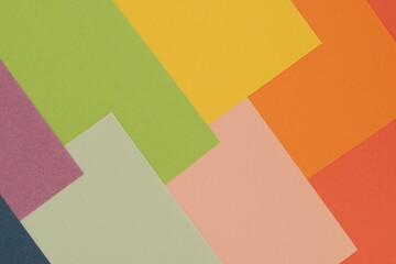 Multi-colored paper pattern