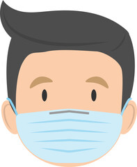 Man in medical mask