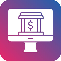 Vector Design Online Banking Icon Style