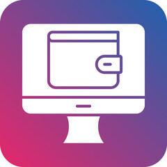 Vector Design Online Wallet Icon Style