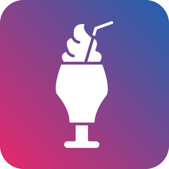 Vector Design Milkshake Icon Style