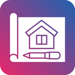 Vector Design Blueprint Icon Style